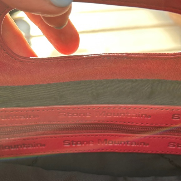 Vintage Stone Mountain Red Leather‎ Classic Clutch - Picture 10 of 13